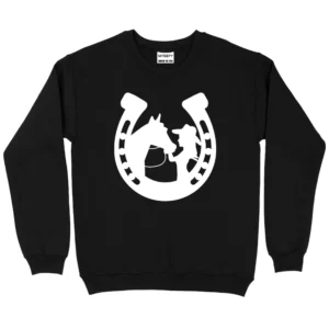 Horseshoe Cowgirl Sweatshirt - Black