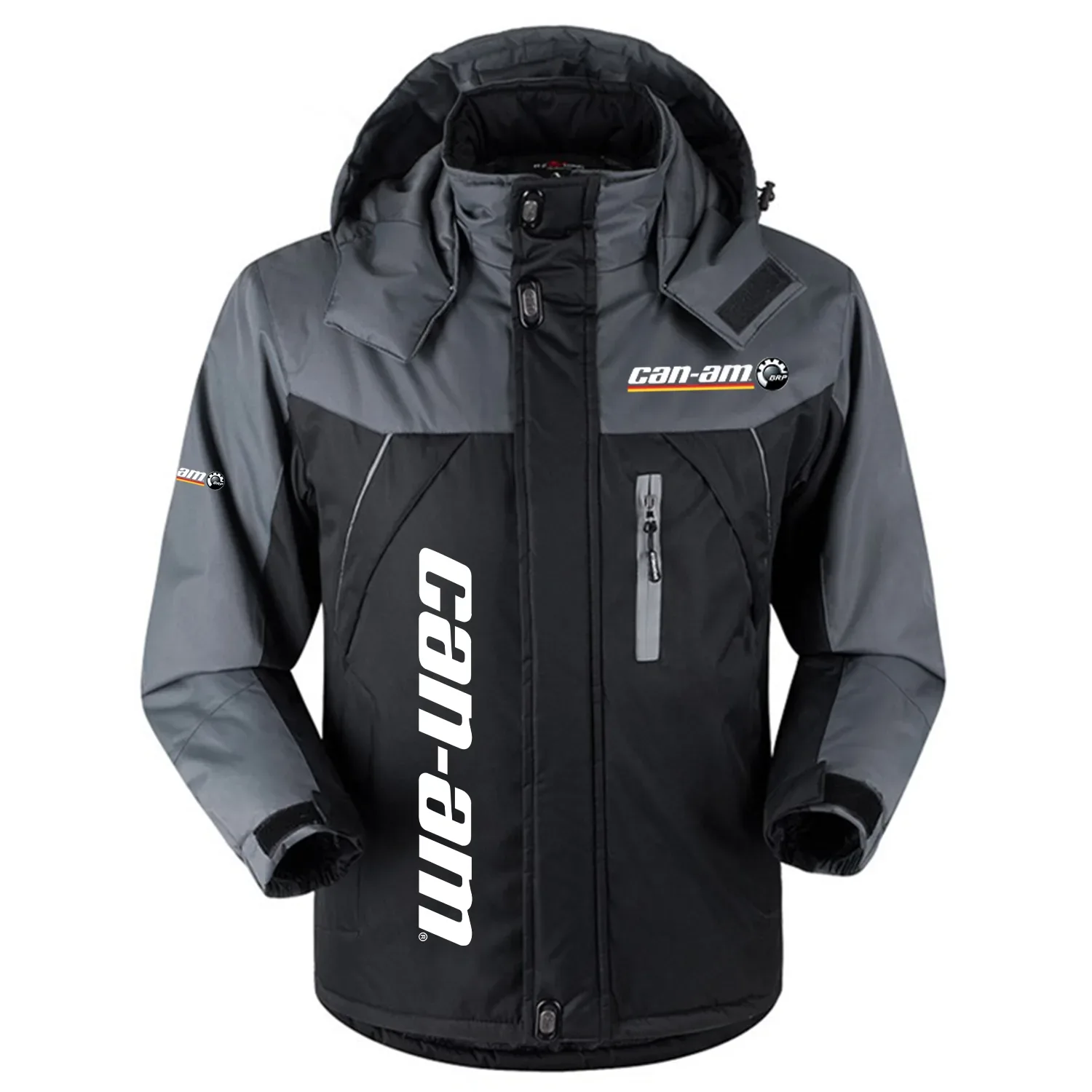 Can-Am Exclusive Logo Outdoor Charging Suit Plush Thickened Cold Proof Wind Proof Waterproof Jacket Detachable Hood MFYTHCJ241112CMZ