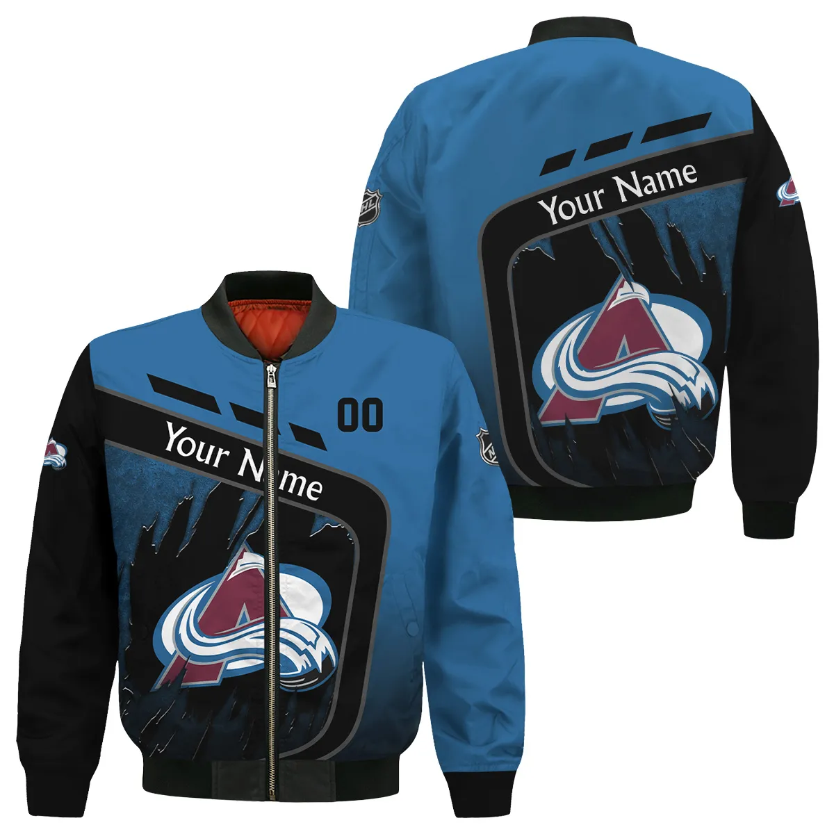 Custom Name & Number NHL Colorado Avalanche Exclusive All Over Prints Bomber Jacket MFY241114A1CABB