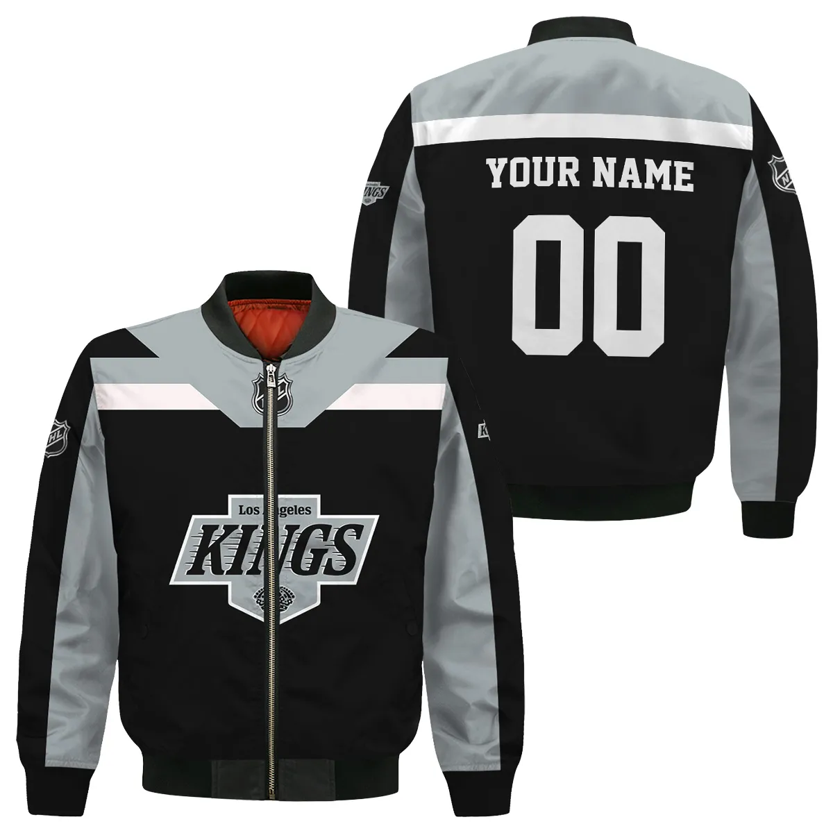 Custom Name & Number NHL Los Angeles Kings Exclusive All Over Prints Bomber Jacket MFY241114A01LAKBB