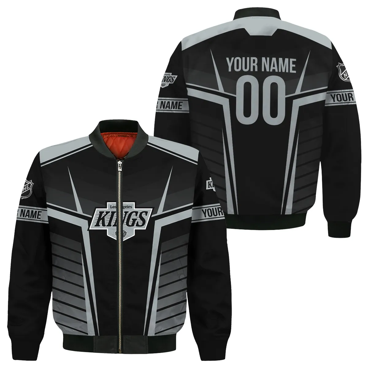 Custom Name & Number NHL Los Angeles Kings Exclusive All Over Prints Bomber Jacket MFY241114A1LAKBB