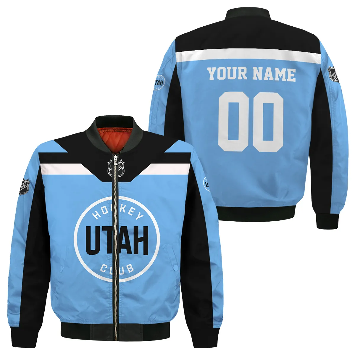 Custom Name & Number NHL Utah Hockey Club Exclusive All Over Prints Bomber Jacket MFY241114A01UHCBB