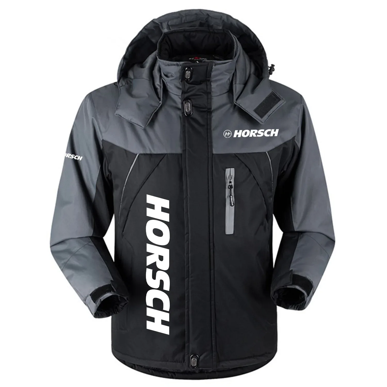 Horsch Exclusive Logo Outdoor Charging Suit Plush Thickened Cold Proof Wind Proof Waterproof Jacket Detachable Hood MFYTHCJ241112HOZ