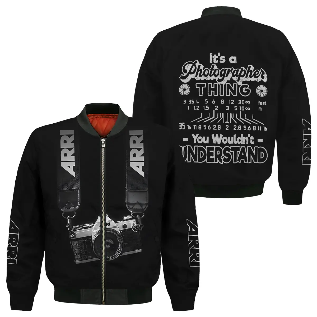 It's A Photographer Thing You Wouldn't Understand Arri Photography Videography All Over Prints Bomber Jacket MFY241114A2AR