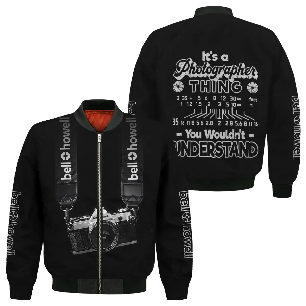 It's A Photographer Thing You Wouldn't Understand Bell & Howell Photography Videography All Over Prints Bomber Jacket MFY241114A2BH