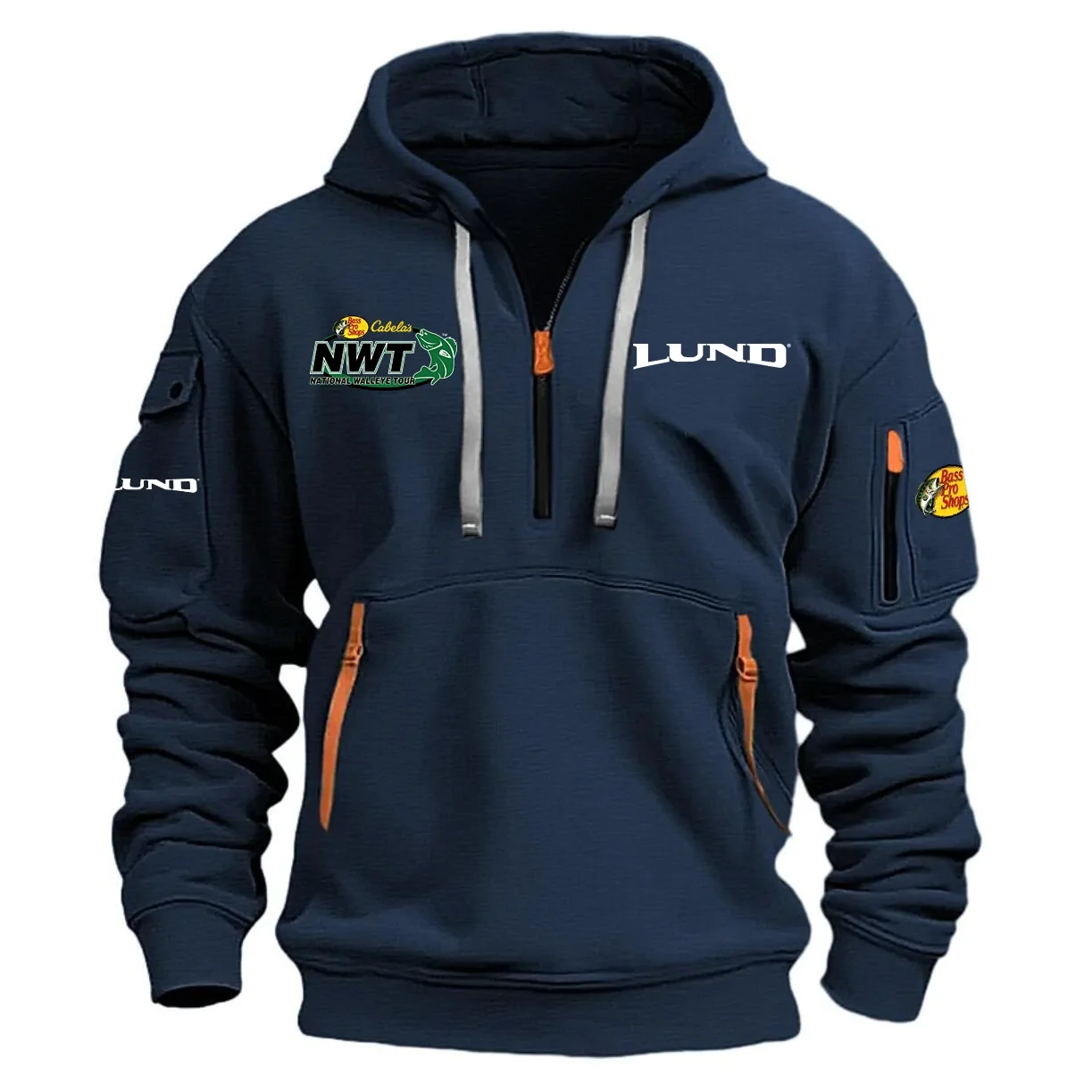 Lund National Walleye Tour Hoodie Half Zipper HCAH11501LBNW