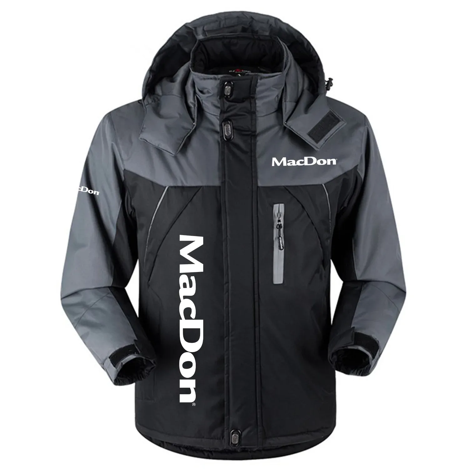 MacDon Exclusive Logo Outdoor Charging Suit Plush Thickened Cold Proof Wind Proof Waterproof Jacket Detachable Hood MFYTHCJ241112MAZ