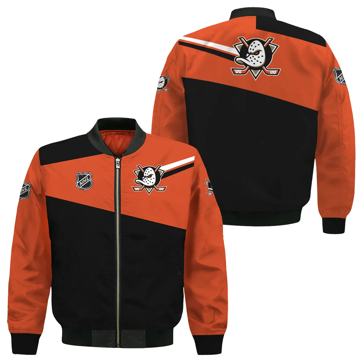 NHL Anaheim Ducks Exclusive All Over Prints Bomber Jacket MFY241114WJ02ADBB