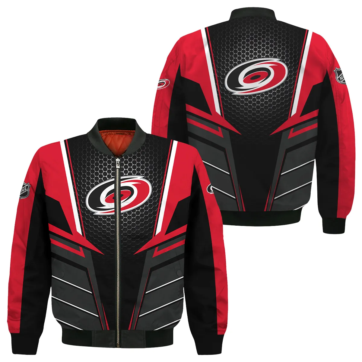 NHL Carolina Hurricanes Exclusive All Over Prints Bomber Jacket MFY241114A01CHBB