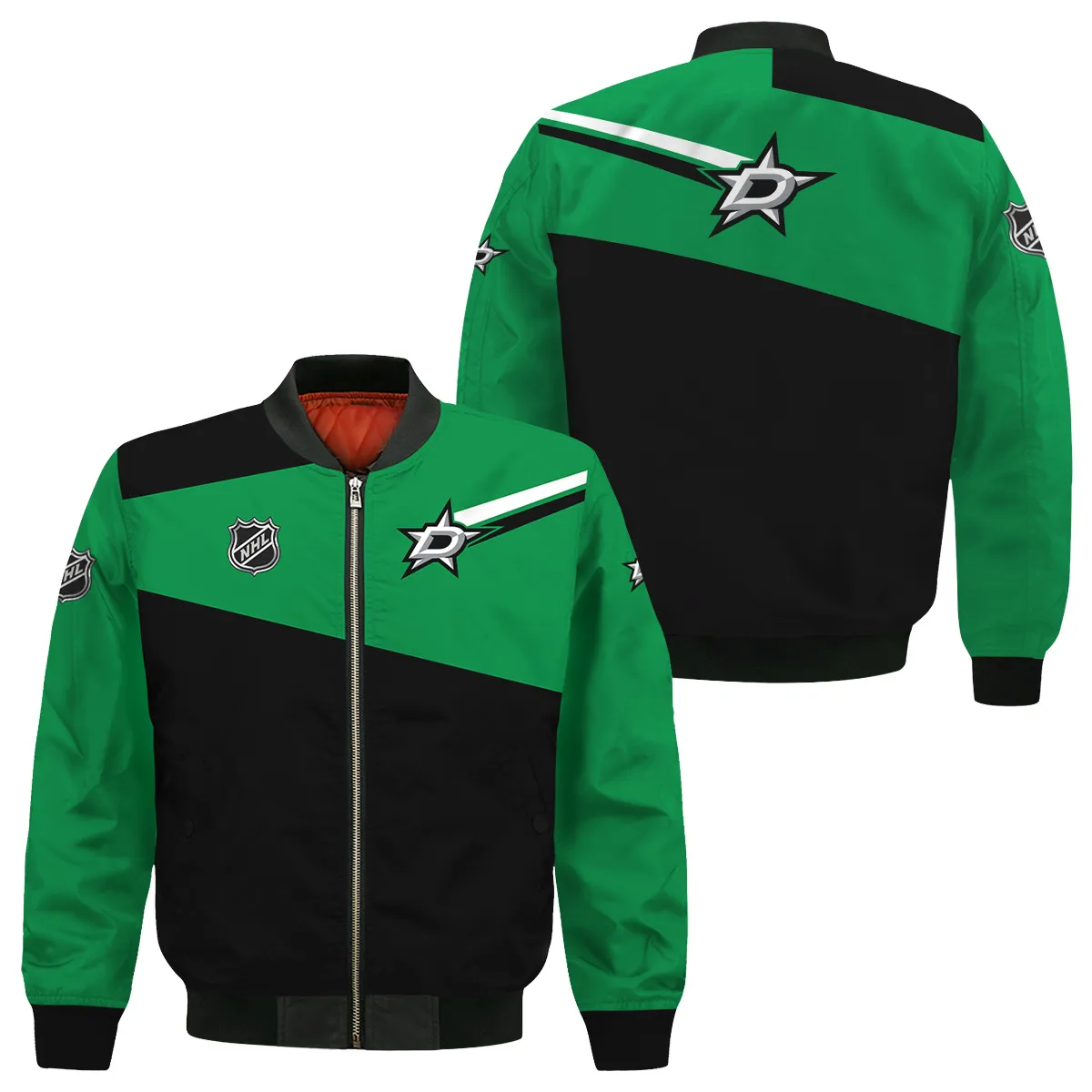 NHL Dallas Stars Exclusive All Over Prints Bomber Jacket MFY241114WJ02DSBB