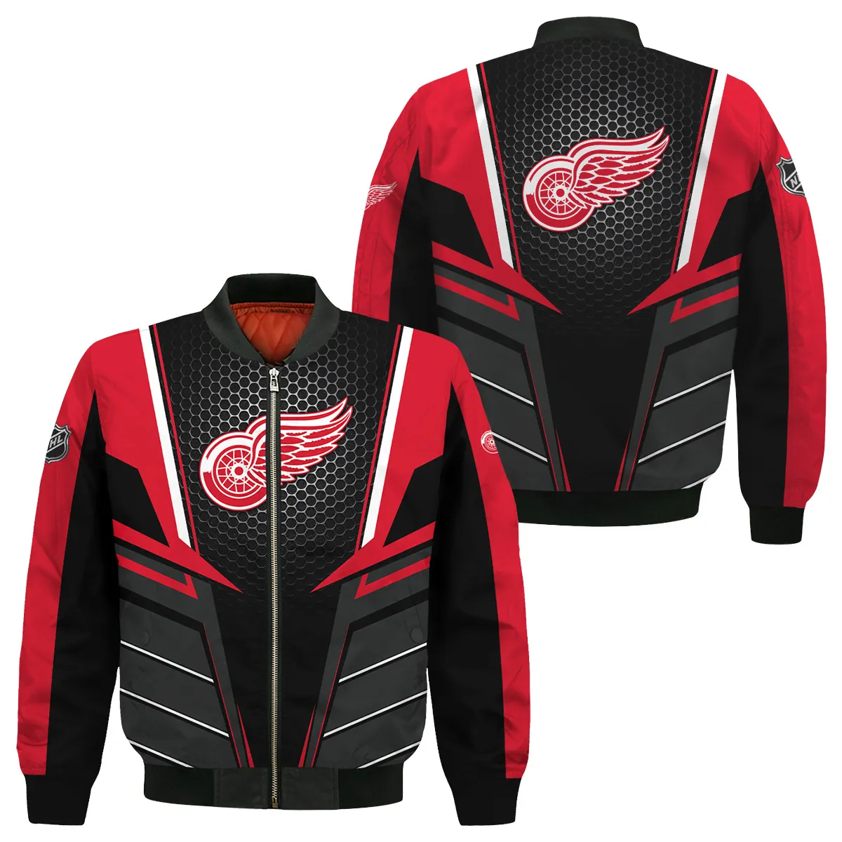 NHL Detroit Red Wings Exclusive All Over Prints Bomber Jacket MFY241114A01DRWBB