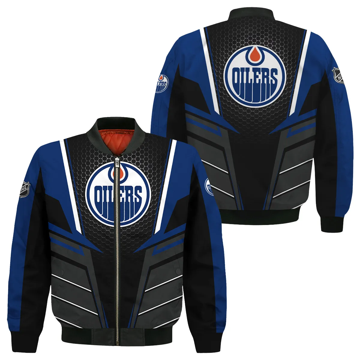 NHL Edmonton Oilers Exclusive All Over Prints Bomber Jacket MFY241114A01EOBB