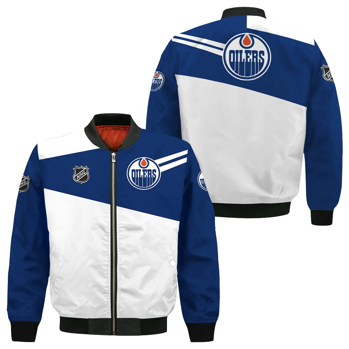 NHL Edmonton Oilers Exclusive All Over Prints Bomber Jacket MFY241114WJ02EOBB