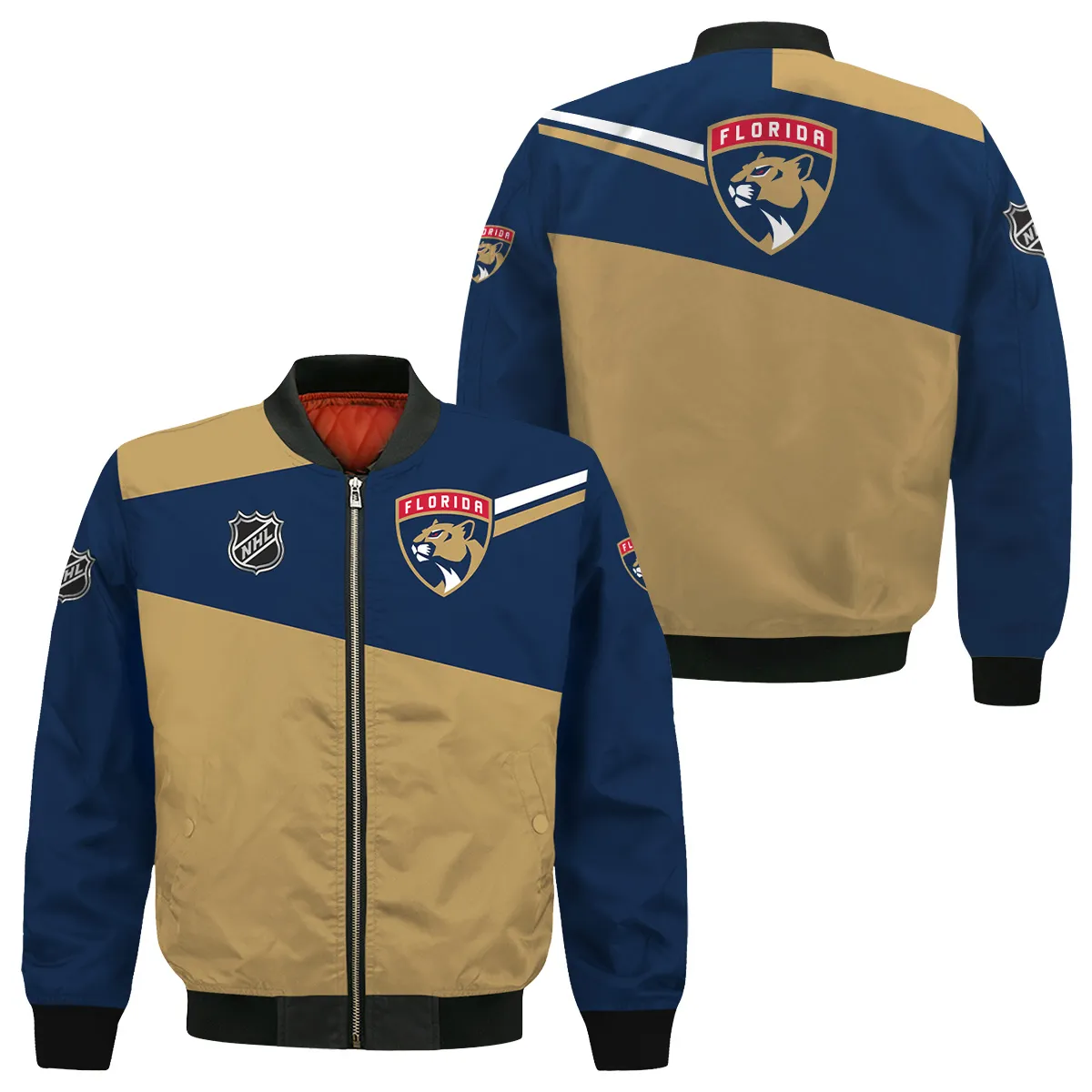 NHL Florida Panthers Exclusive All Over Prints Bomber Jacket MFY241114WJ02FPBB