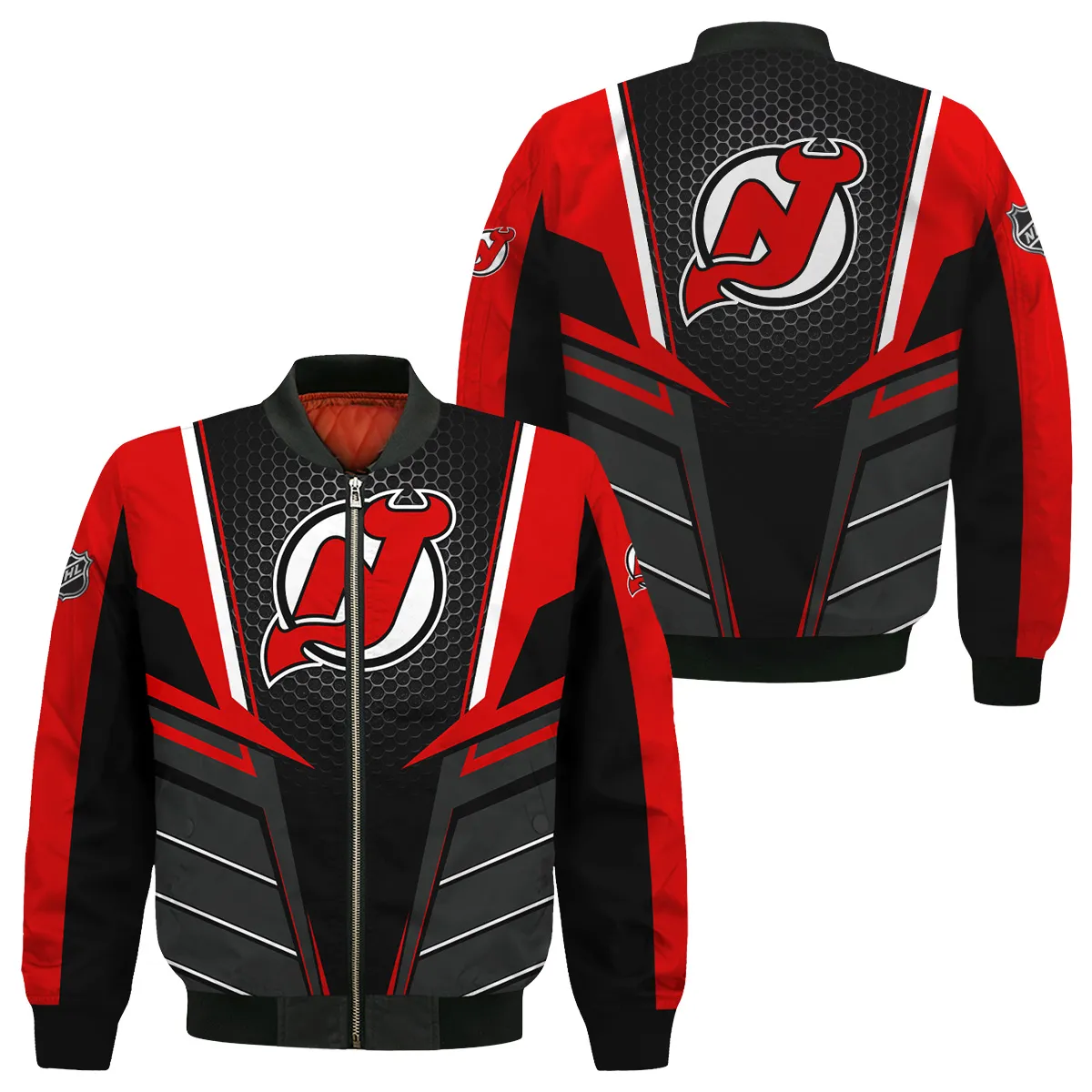 NHL New Jersey Devils Exclusive All Over Prints Bomber Jacket MFY241114A01NJDBB