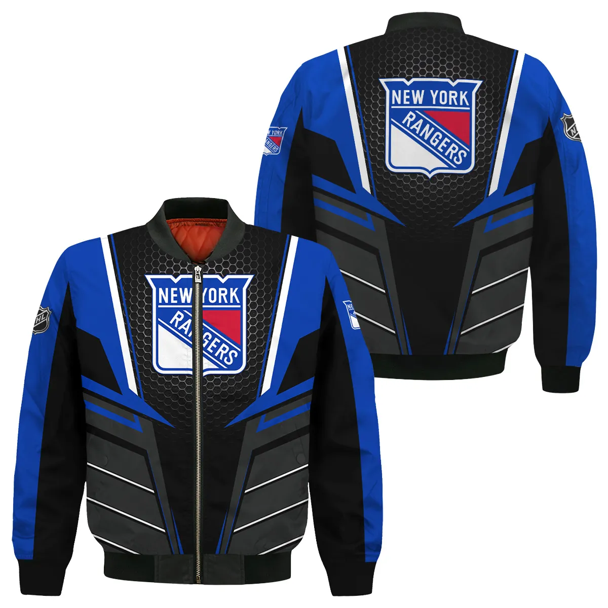 NHL New York Rangers Exclusive All Over Prints Bomber Jacket MFY241114A01NYRBB