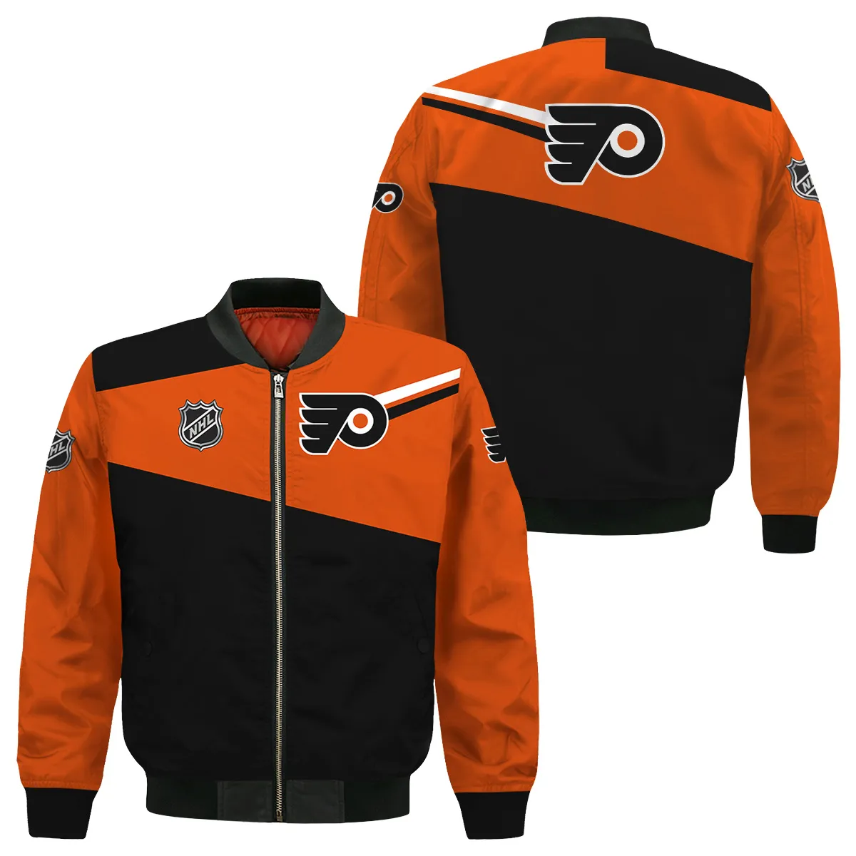 NHL Philadelphia Flyers Exclusive All Over Prints Bomber Jacket MFY241114WJ02PFBB