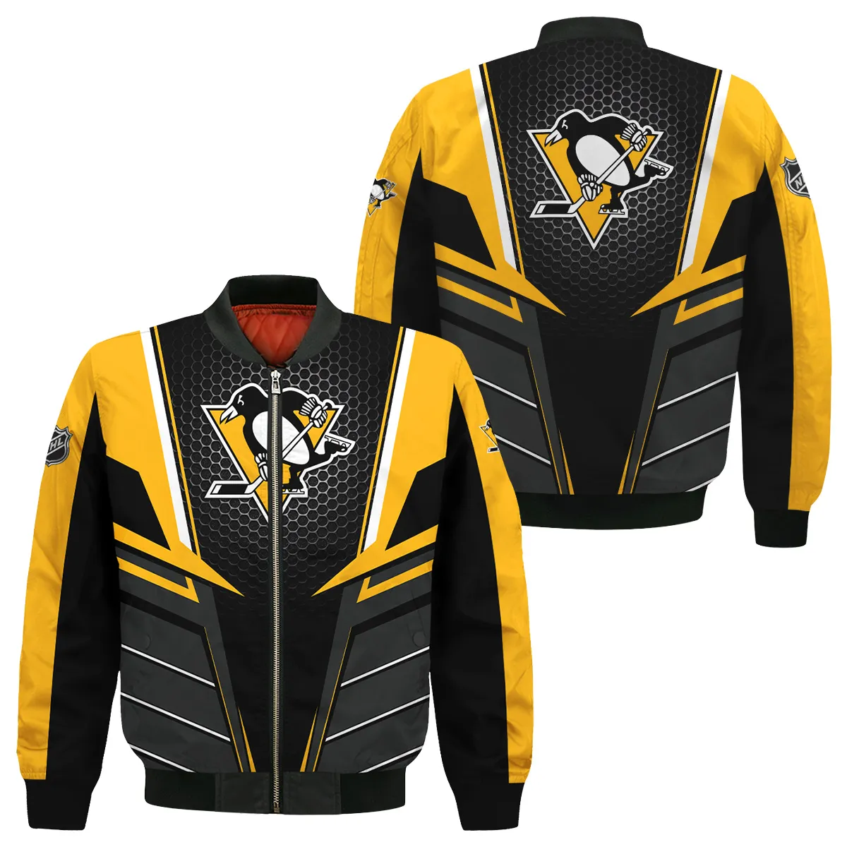 NHL Pittsburgh Penguins Exclusive All Over Prints Bomber Jacket MFY241114A01PPBB