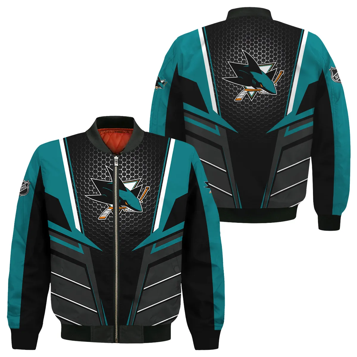 NHL San Jose Sharks Exclusive All Over Prints Bomber Jacket MFY241114A01SJSBB