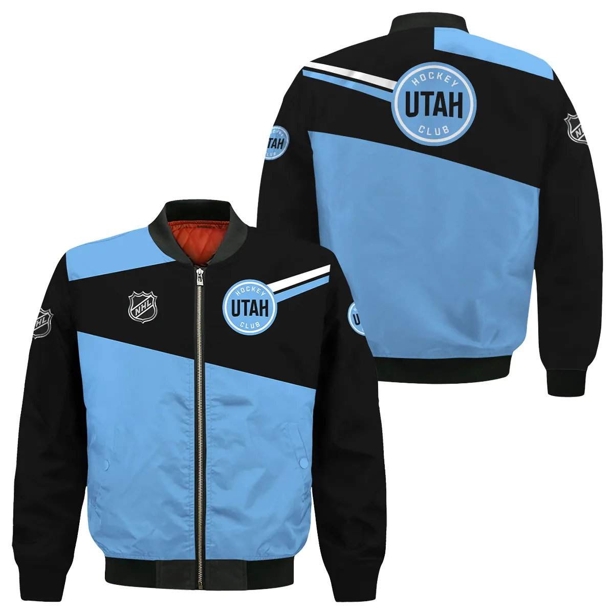 NHL Utah Hockey Club Exclusive All Over Prints Bomber Jacket MFY241114WJ02UHCBB