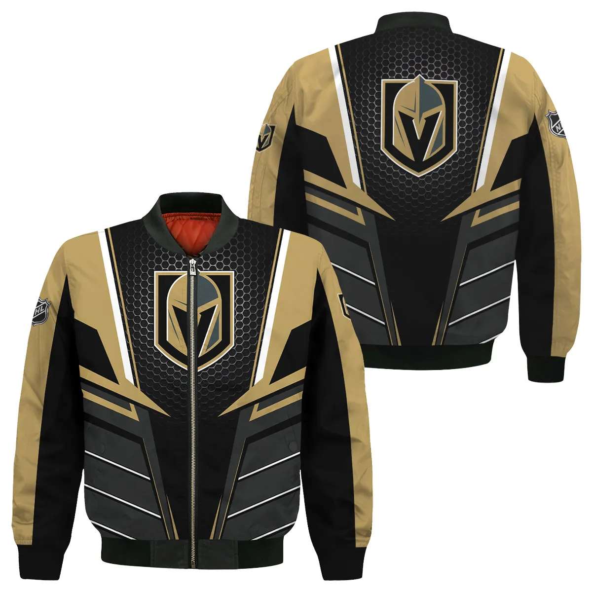 NHL Vegas Golden Knights Exclusive All Over Prints Bomber Jacket MFY241114A01VGKBB