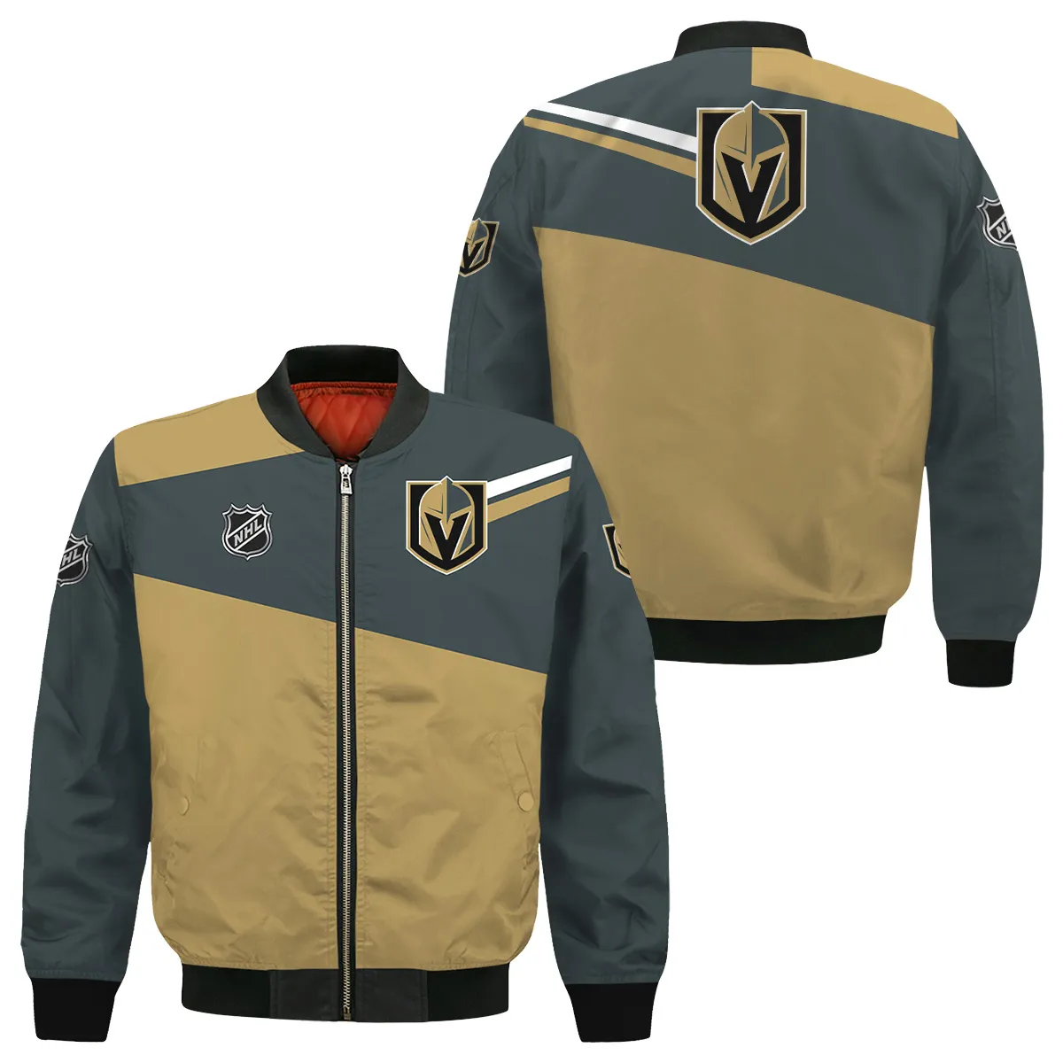 NHL Vegas Golden Knights Exclusive All Over Prints Bomber Jacket MFY241114WJ02VGKBB