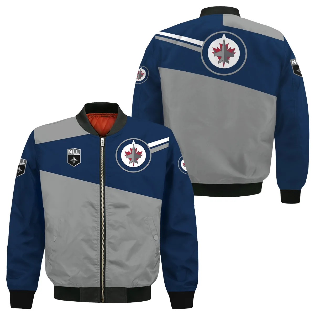 NHL Winnipeg Jets Exclusive All Over Prints Bomber Jacket MFY241114WJ02WJBB