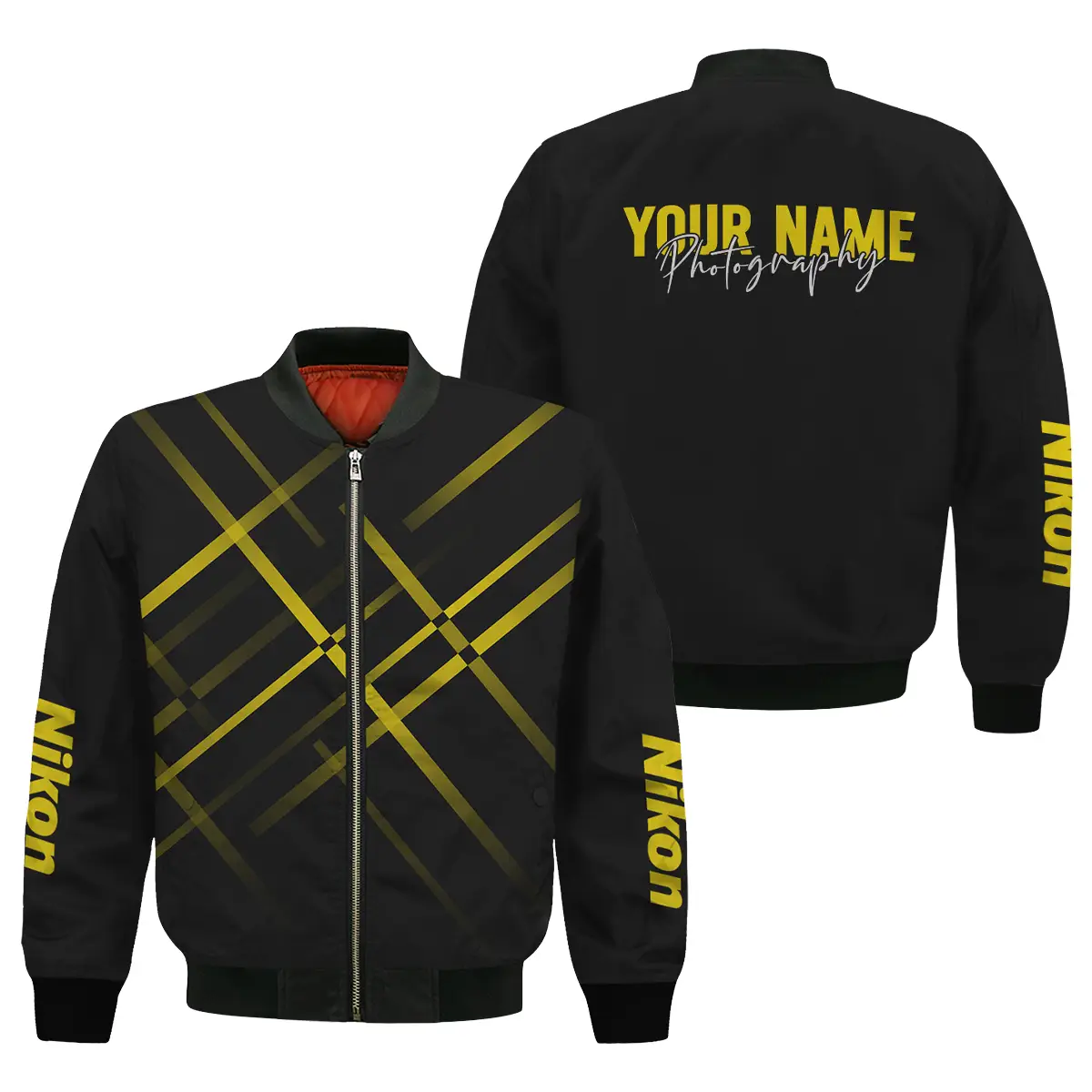 Personalized Gift Custom Name Nikon Camera Photography All Over Prints Bomber Jacket MFY241114A1NK2