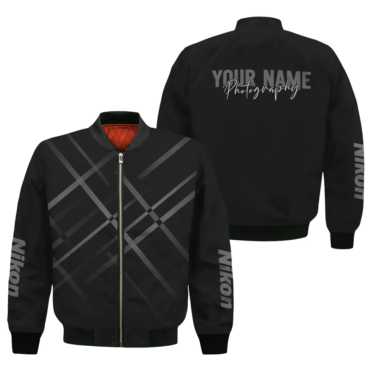 Personalized Gift Custom Name Nikon Camera Photography All Over Prints Bomber Jacket MFY241114A1NK6