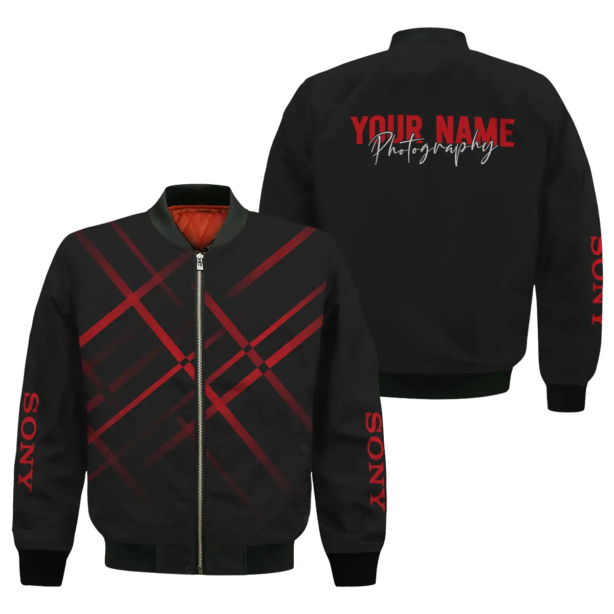 Personalized Gift Custom Name Sony Camera Photography All Over Prints Bomber Jacket MFY241114A1SN1