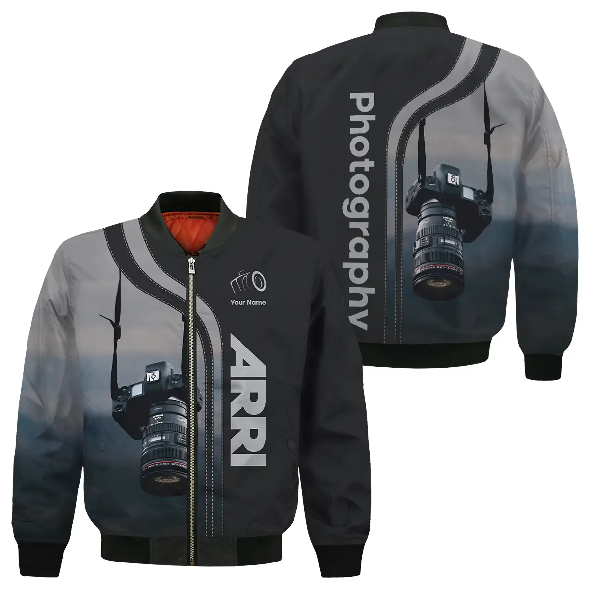 Personalized Gifts Custom Your Name Arri Photography Videography All Over Prints Bomber Jacket MFY241114A1AR