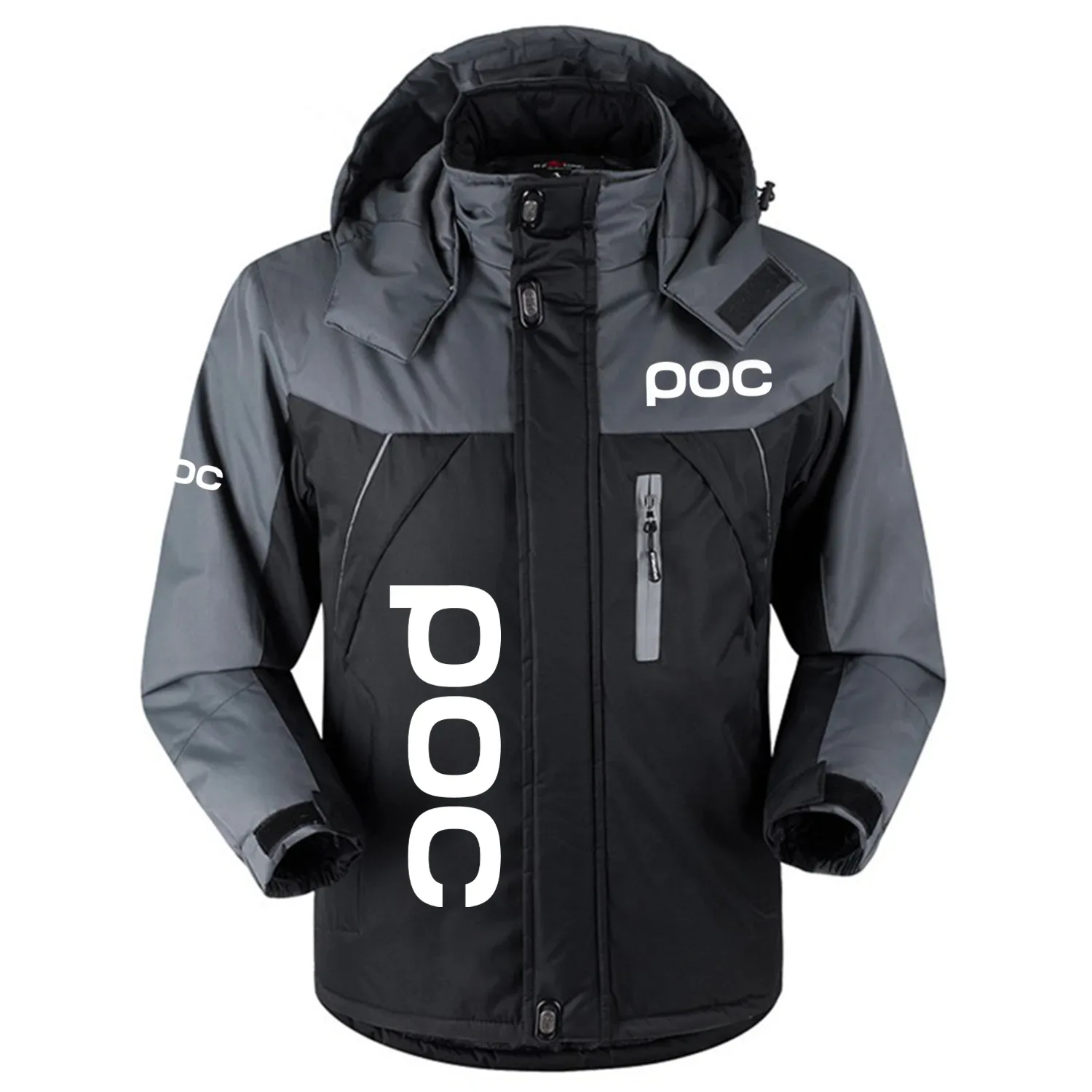 POC Exclusive Logo Outdoor Charging Suit Plush Thickened Cold Proof Wind Proof Waterproof Jacket Detachable Hood MFYTHCJ241112POZ