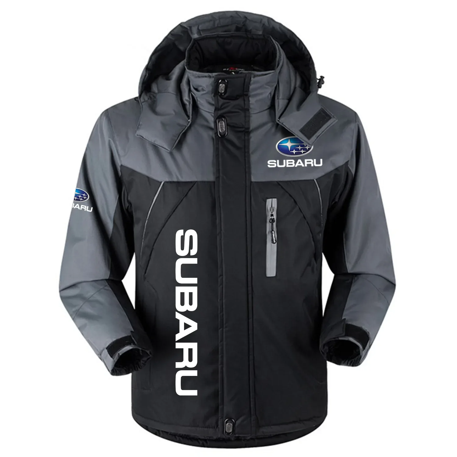 Subaru Exclusive Logo Outdoor Charging Suit Plush Thickened Cold Proof Wind Proof Waterproof Jacket Detachable Hood MFYTHCJ241112SUZ