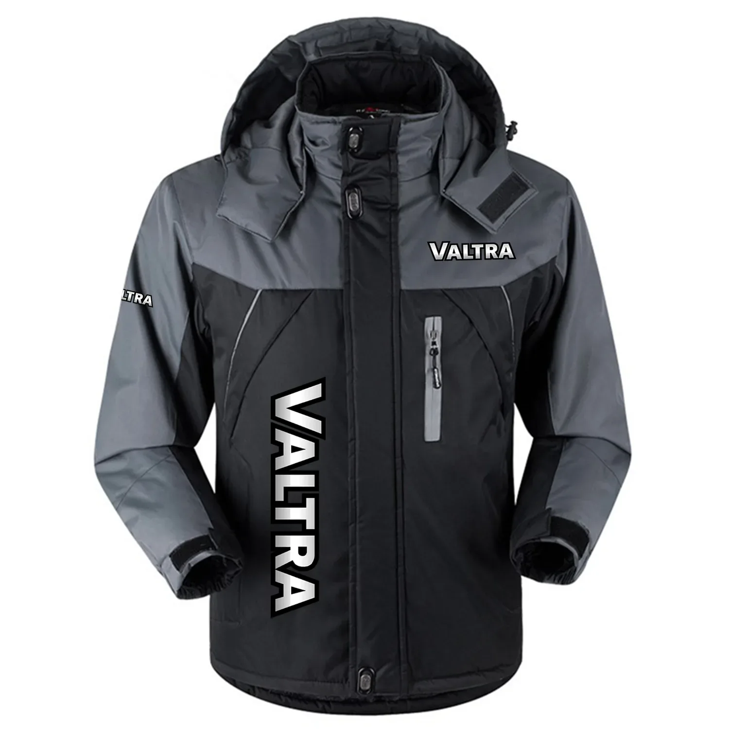 Valtra Exclusive Logo Outdoor Charging Suit Plush Thickened Cold Proof Wind Proof Waterproof Jacket Detachable Hood MFYTHCJ241112VTZ