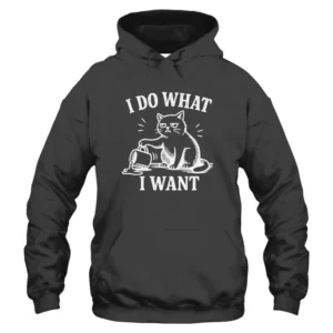 I Do What I Want Hoodie – Dark Grey