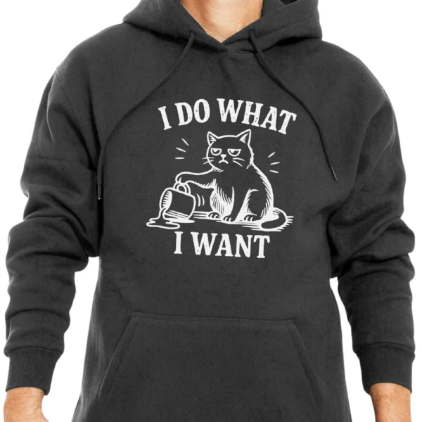 I Do What I Want Hoodie – Dark Grey