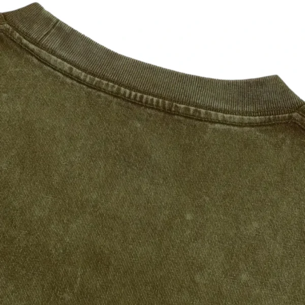 I Wouldn’t Pass A Vet Check Washed Tshirts  – Army Green