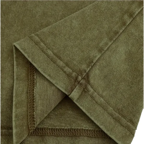 I Wouldn’t Pass A Vet Check Washed Tshirts  – Army Green
