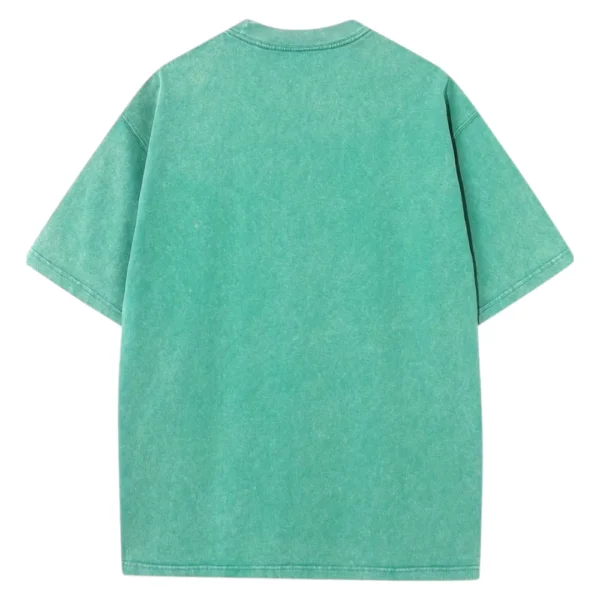 Just a Girl Who Loves Jesus and Horses Washed Tshirts  – Green