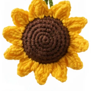 Cute Crochet Sunflower Hanging Accessory2