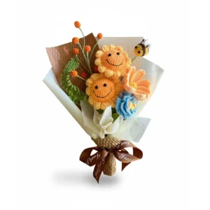 Handmade Crochet Everlasting Smile Bouquet