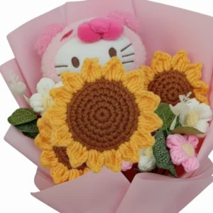 The Hello Kitty & Sunflower Plush Bouquet – Cozy & Unforgettable2